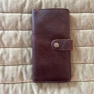 Portland Leather coldbrew brown bifold wallet clutch